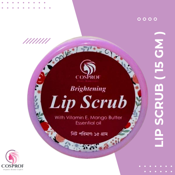 Hiring! Brightening Lip Scrub 15 gm with hibiscus beetroot powder - Image 1