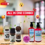 Hair oil shampoo face wash lip balm COMBO pack
