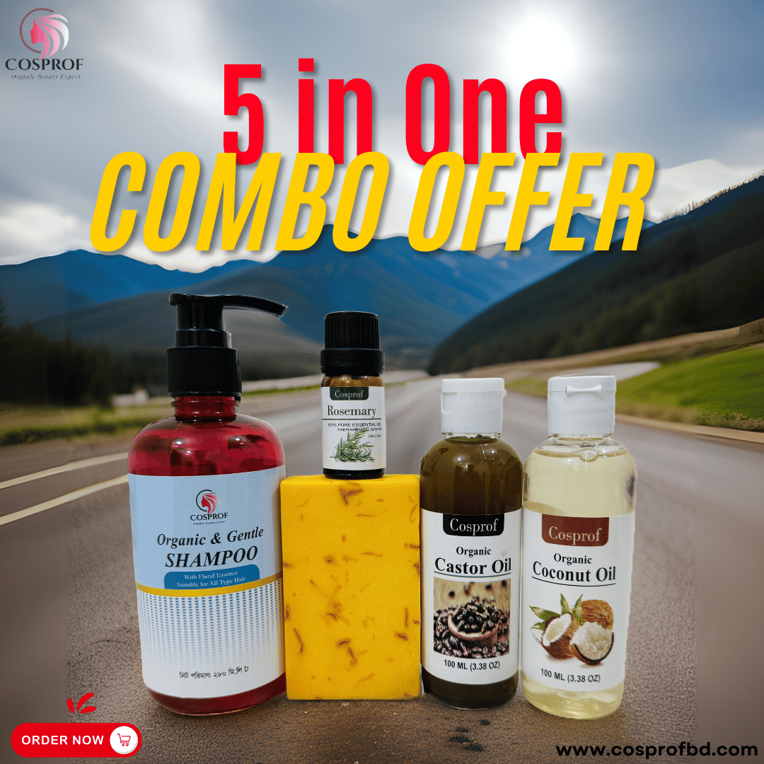 33 Cosprof 5 in 1 hair oil and shampoo soap combo - Image 1